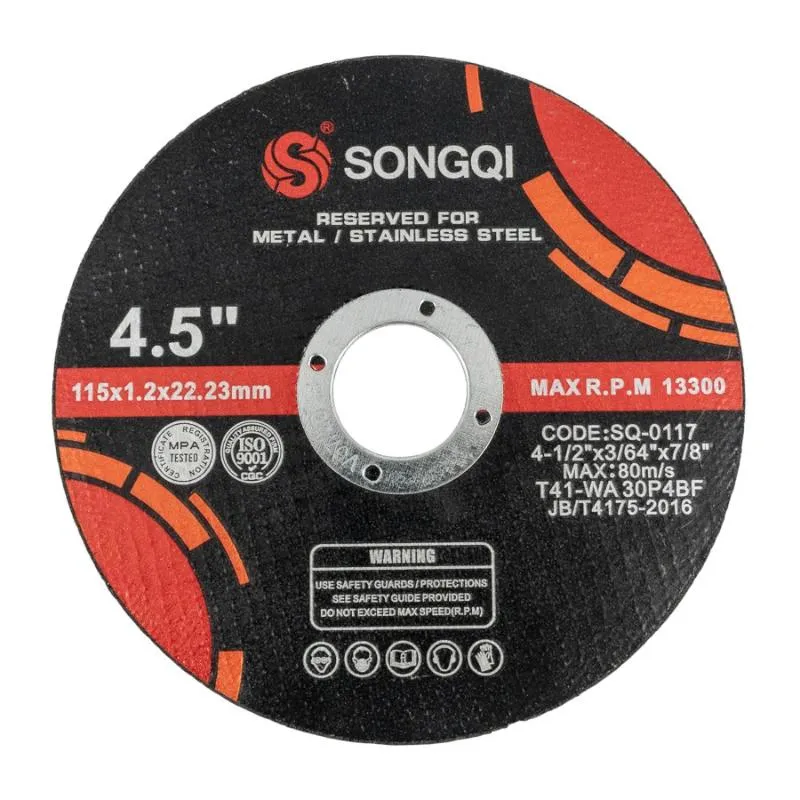[SQ-0117] Disco De Corte Metal 115*1.2*22.23Mm