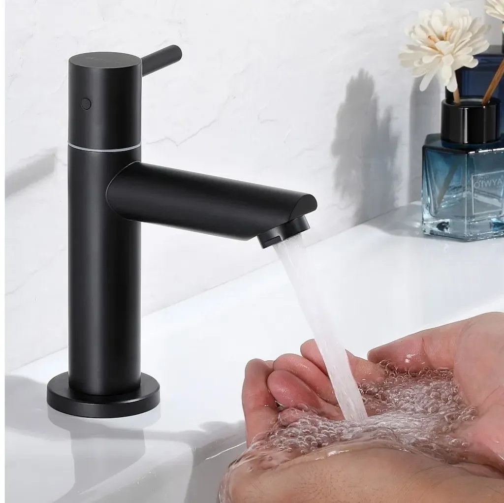 Grifo Lavatorio Negro Frio W-036-01