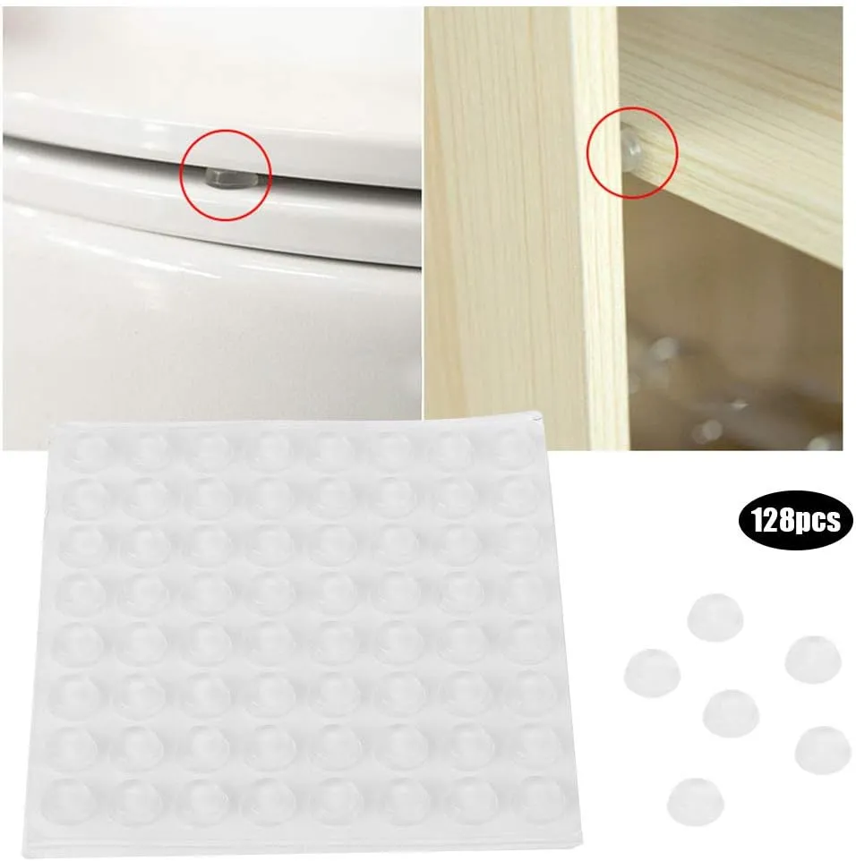[32359] Tope De Silicona Autoadhesivo 8*3Mm 100Pc