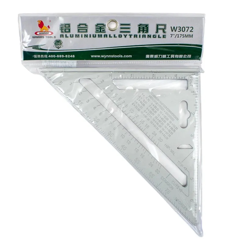 [W3072] Escuadra Carpintero De Aluminio 7"