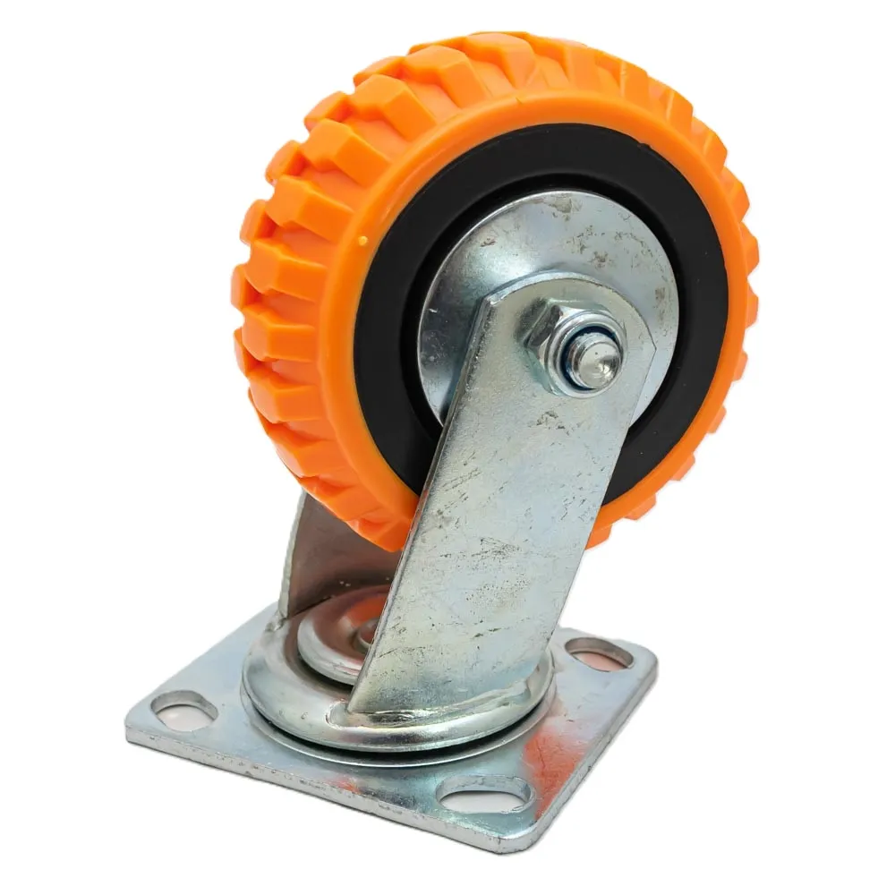 [W3257D] Rueda Naranja Giratoria 5" Wynns