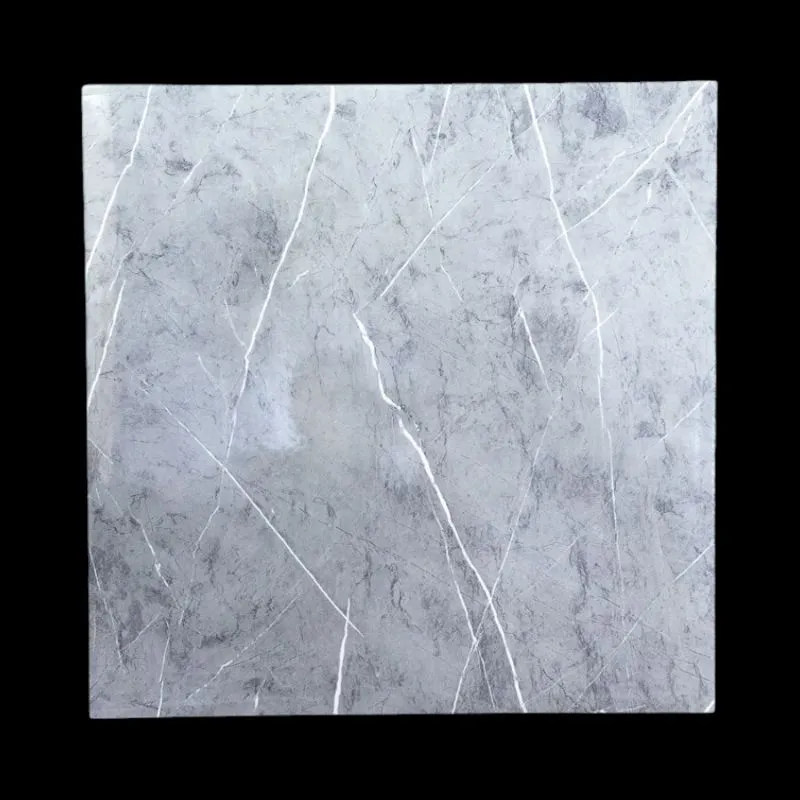 [52533-2] ADHESIVO P/ PARED GRIS RAYA BLANCO 60*60XM