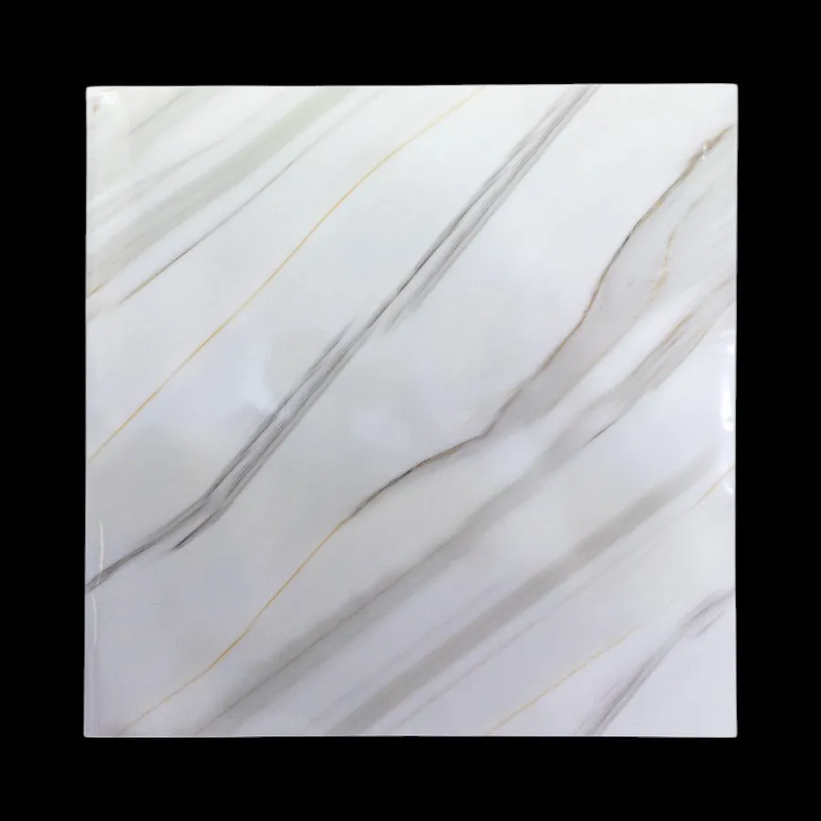 ADHESIVO P/ PARED BLANCO CON DORADO MARMOL 60*60CM
