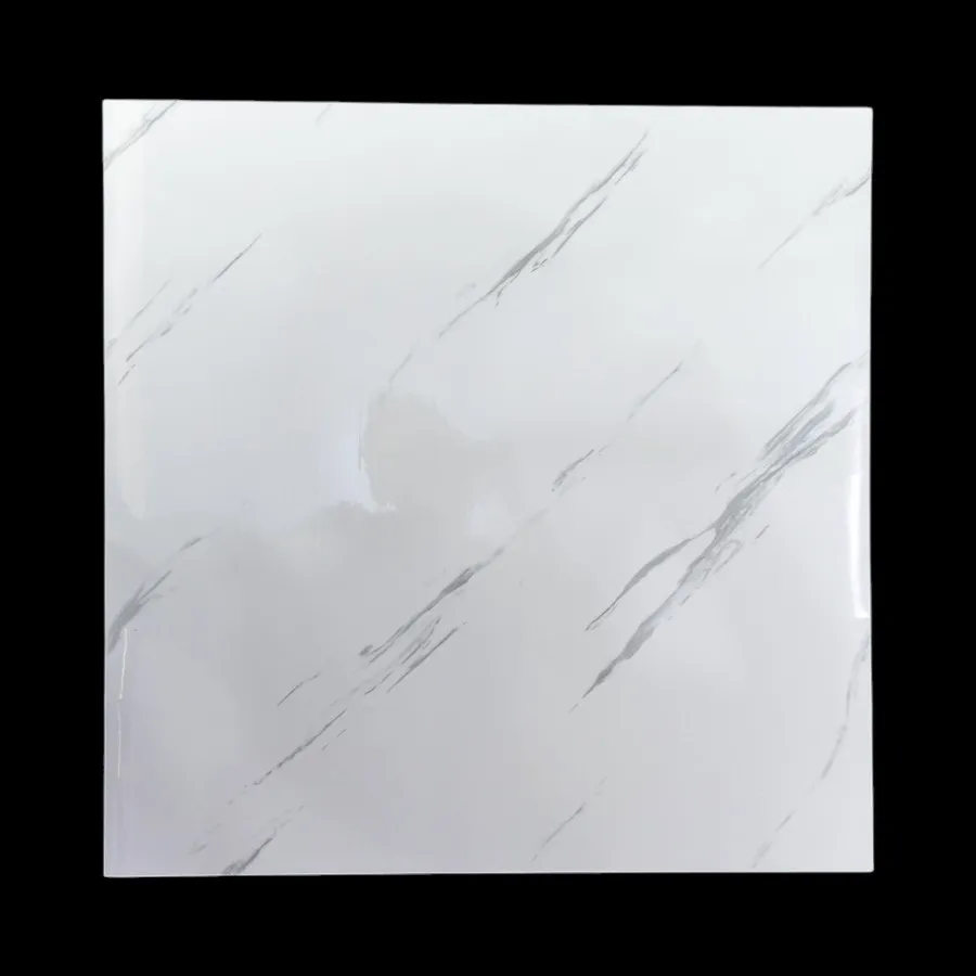 ADHESIVO P/ PARED BLANCO CON GRIS MARMOL 60*60CM