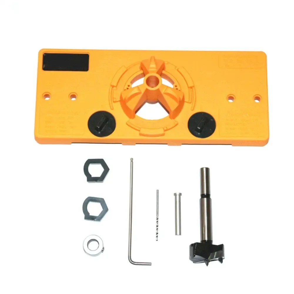 [65895] Kit Plantilla Perforacion P/ Bisagras Golpete con mecha Fortsner