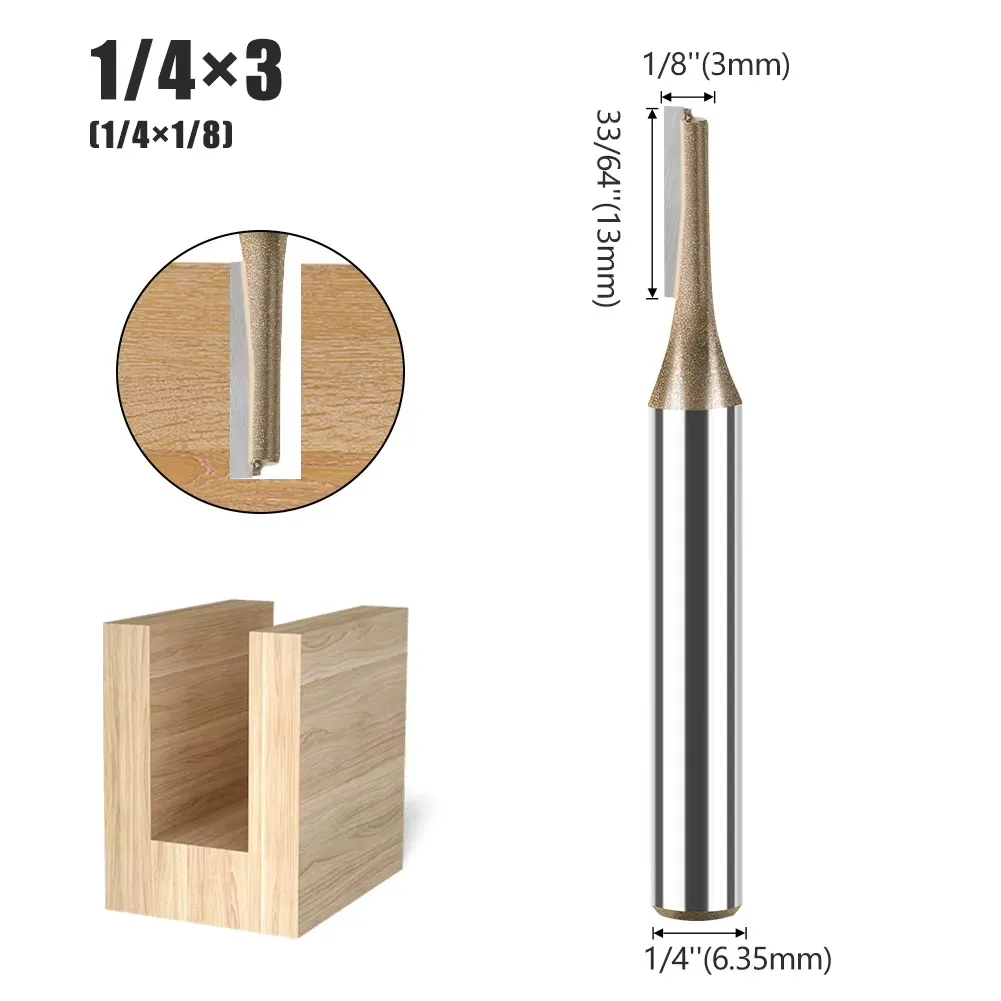 Fresa Recta 1/4*3*13Mm 1Filo