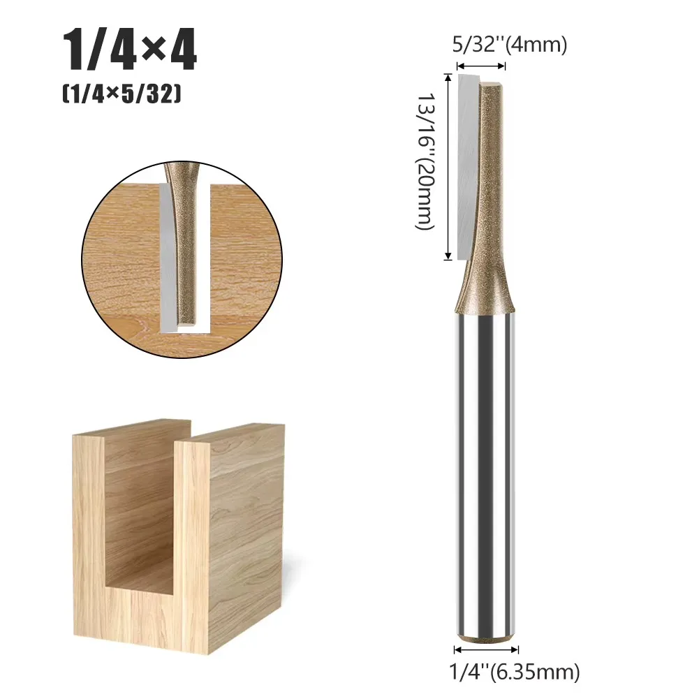 Fresa Recta 1/4*4*20Mm 1Filo