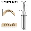 Fresa TCT Conico P/ Mueble Curvo 1/2*3.21*21Mm