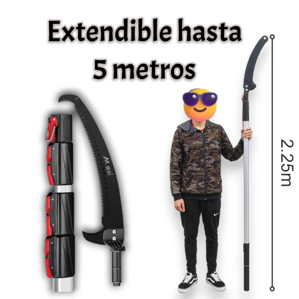 Sierra de podar extensible 5mt