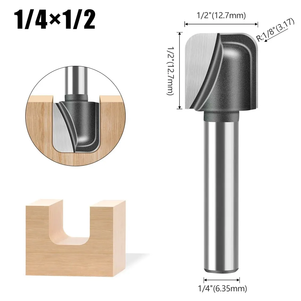 [66312] Fresa Punta U 1/4*1/2"